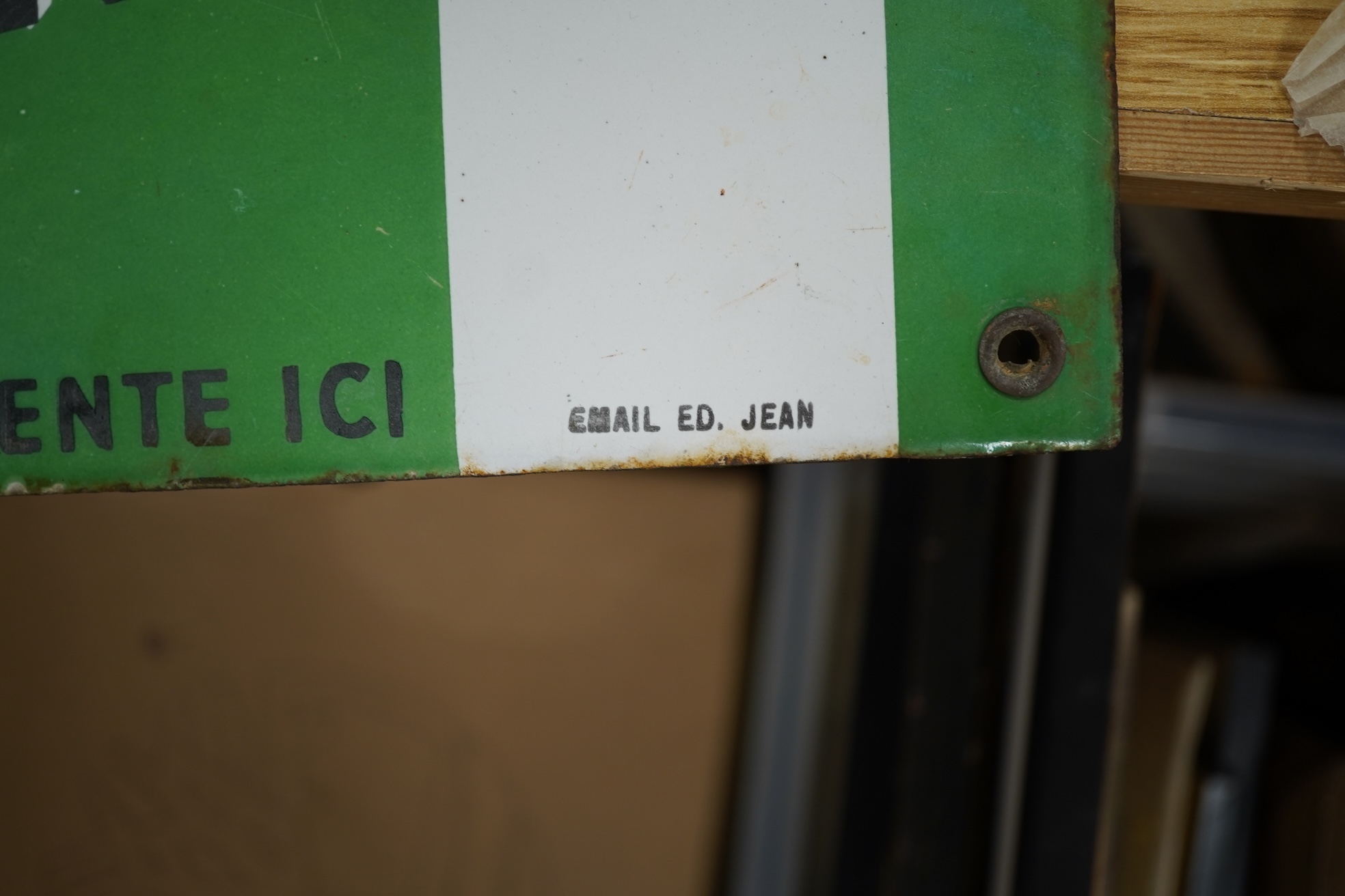 A French enamel 'CASTROL' advertising sign, 60cm x 46cm